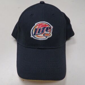 Miller Lite Hat‎ Adjustable Cap Blue Beer Official